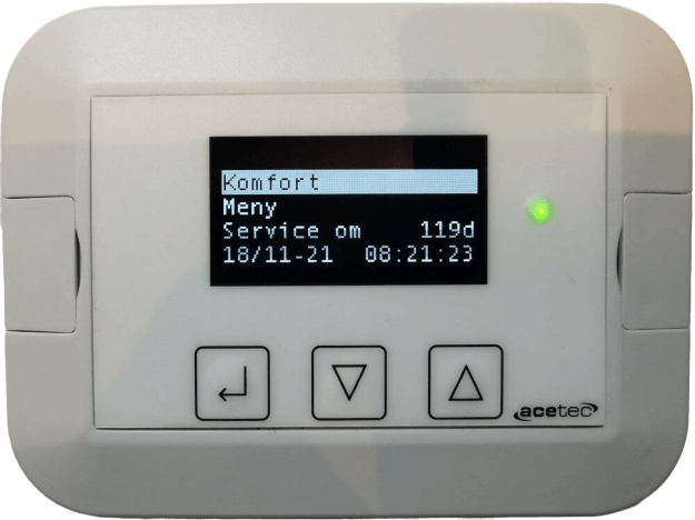 Tillhörande display för EvoControl Ventilation – MPO1 Display